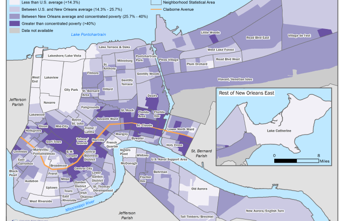 Map of New Orleans, Louisiana - GIS Geography