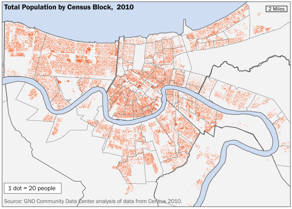 Shifts in Population and Loss of Children across the New Orleans Metro