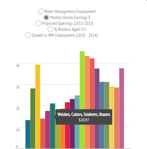 Interactive: What are the top water management occupations?