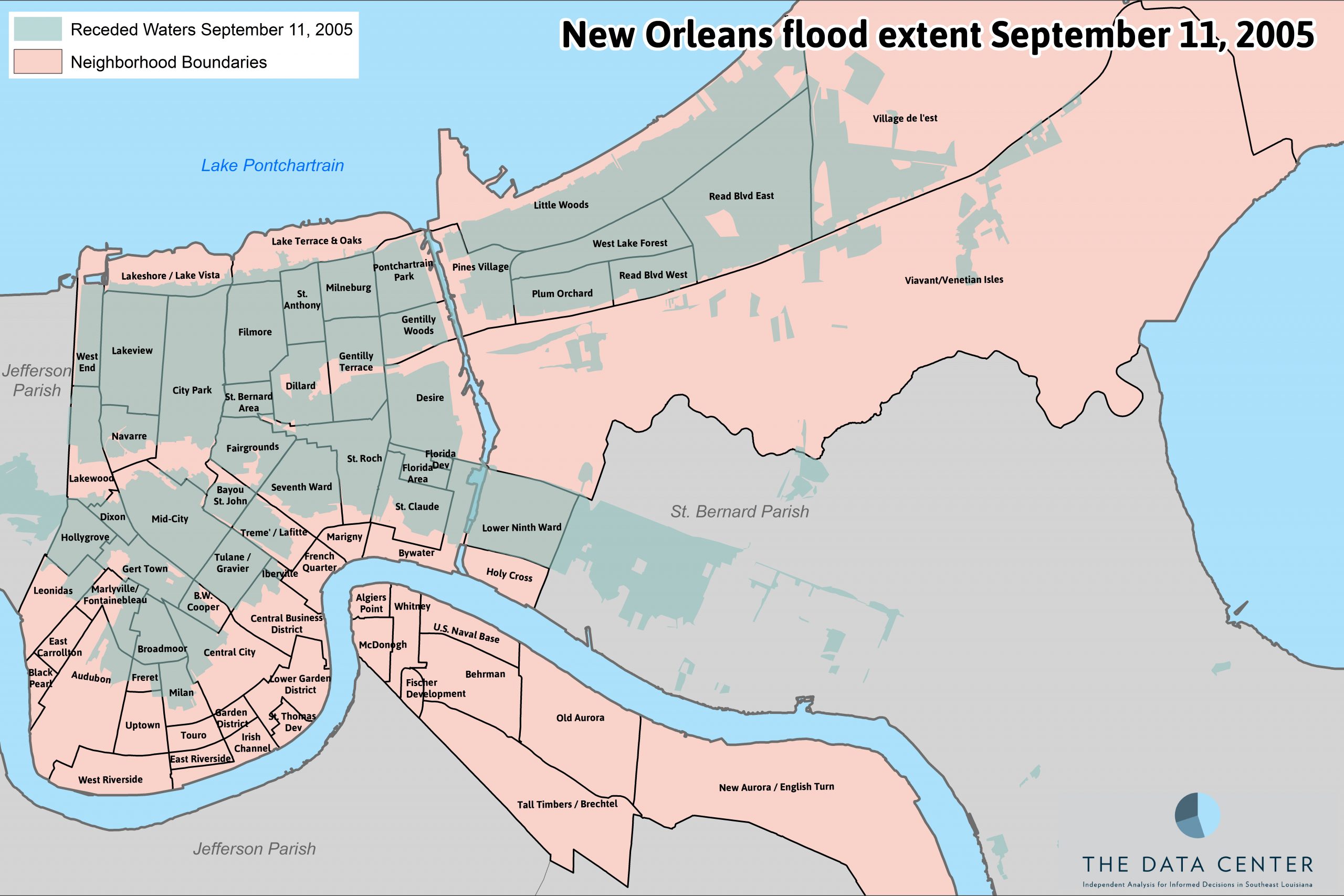 Extent of flooding